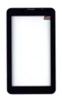 Сенсорное стекло (тачскрин) для Irbis TZ762, черное с рамкой, б.у.
