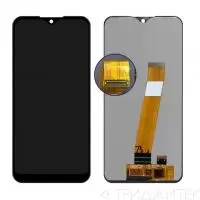 Дисплей для Samsung A015F Galaxy A01 (2020) + тачскрин (черный) (оригинал LCD) (широкий коннектор)