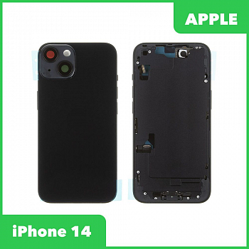 Корпус для Apple iPhone 14 в сборе со шлейфами (черный) оригинал
