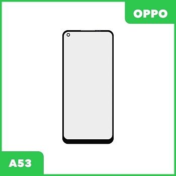Стекло + OCA пленка для переклейки Oppo A53, черный