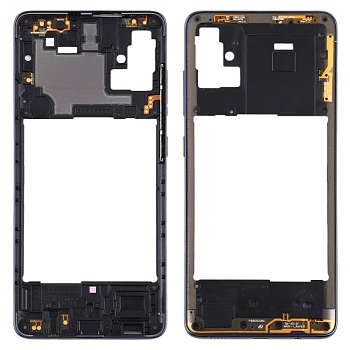 Рамка дисплея (средняя часть) для Samsung Galaxy A51 (A515F), черная