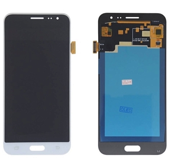Дисплей Samsung J320F (J3 2016)+тачскрин (белый) OLED