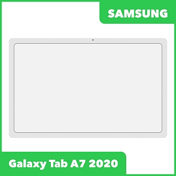 Стекло + OCA плёнка для переклейки Samsung A7 10.4 SM-T500 2020 (белый)