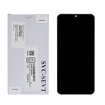 Дисплей Samsung A135F (A13) в рамке (черный) сервисный ориг 100%