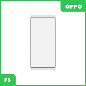 Стекло + OCA пленка для переклейки Oppo F5, белый