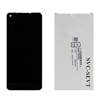 Дисплей Samsung A215F (A21)+тачскрин (черный) cервисный ориг 100%