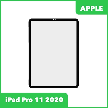 Стекло + OCA пленка для переклейки Apple iPad Pro 11.0 2020 (A2068, A2230, A2228), черный