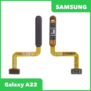 Шлейф для Samsung Galaxy A22 SM-A225 сканер отпечатка пальцев (черный)