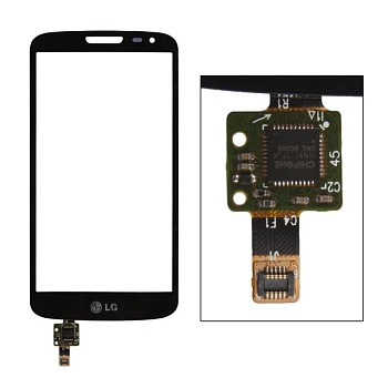 Сенсорное стекло (тачскрин) для LG Optimus G2 Mini, черный