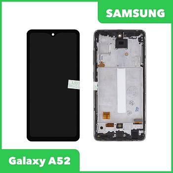 LCD дисплей для Samsung Galaxy A52 SM-A525 в сборе с тачскрином в рамке OLED (черный)