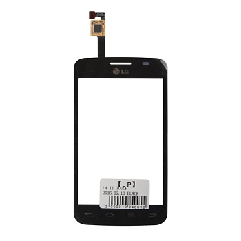 Сенсорное стекло (тачскрин) для LG Optimus L4 II Dual E445, черный